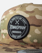Load image into Gallery viewer, Mechanic Flat Brim Hat - Army Camo
