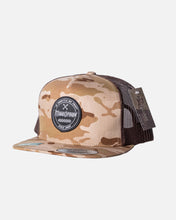 Load image into Gallery viewer, Mechanic Flat Brim Trucker Hat - Desert Camo

