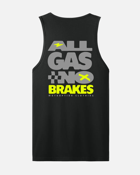 Mens All Gas No Brakes Tank - Black