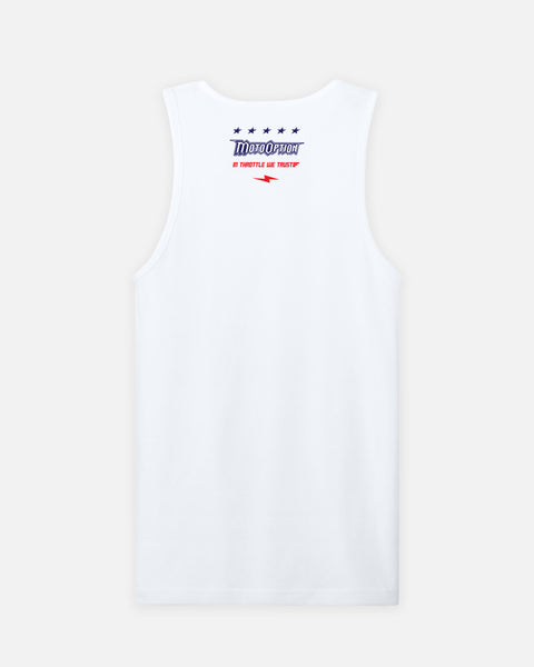 Mens Patriot Tank - White