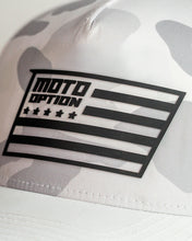 Load image into Gallery viewer, Moto Flag Performance Hat - Snow Camo
