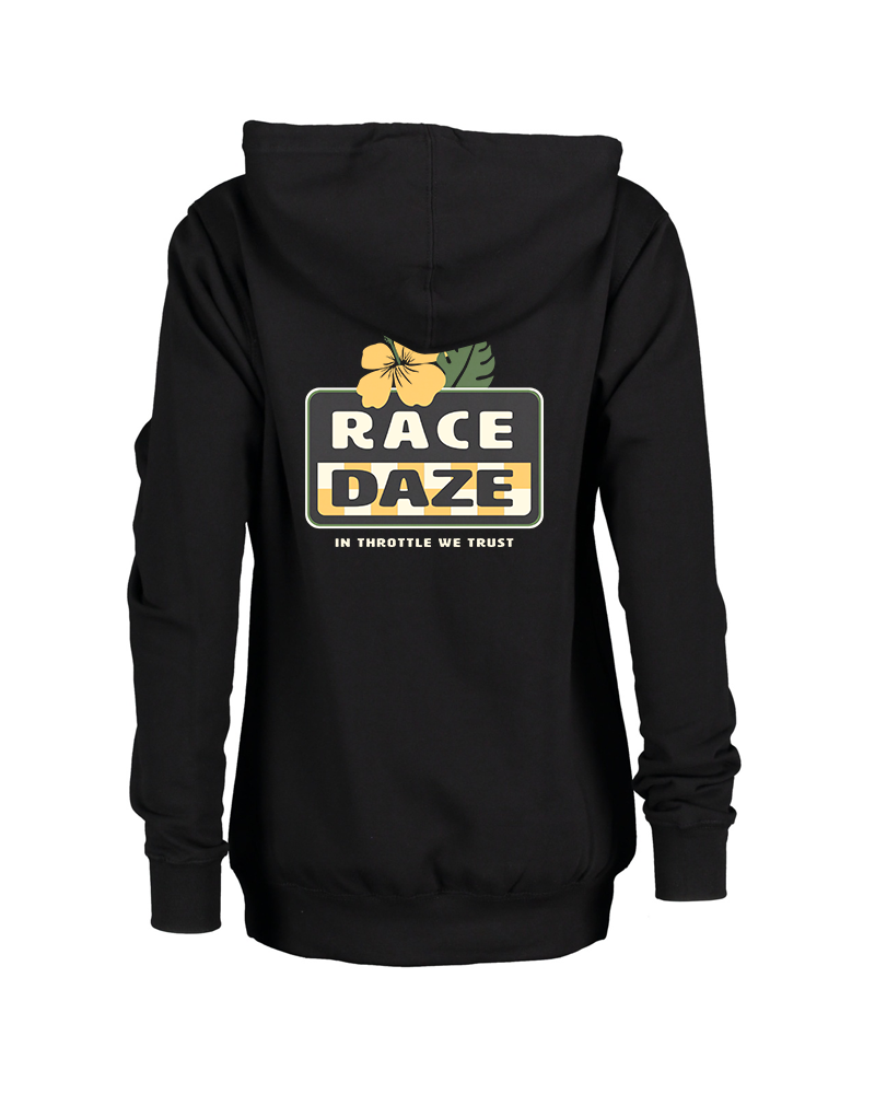 Womens Race Daze Hoodie - Black