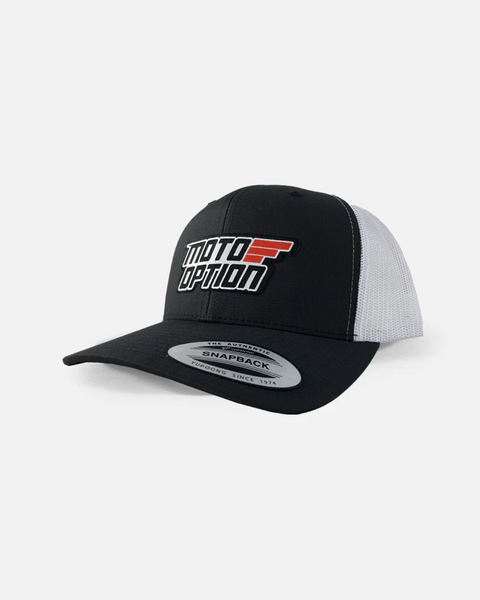 Stacked Trucker Hat - Black and White