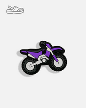 Load image into Gallery viewer, Shoe Charm - Purple Bike
