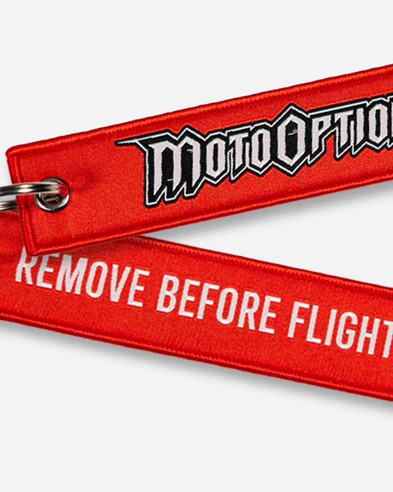 Remove Before Flight Woven Keychain – MotoOption