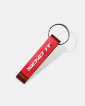 Load image into Gallery viewer, SEND IT BOTTLE OPENER KEYCHAIN - RED
