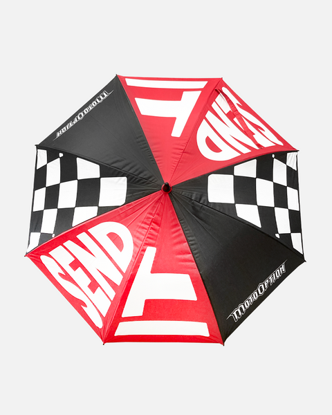 Send It Umbrella - Red and Black