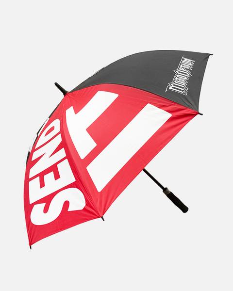 Send It Umbrella - Red and Black