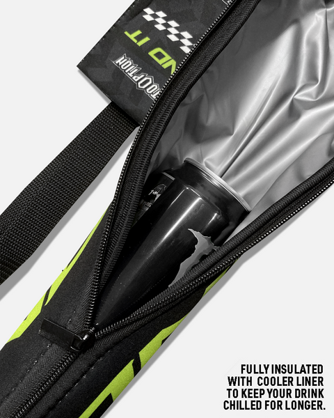 Send It Cooler Sling - Black and Neon Green