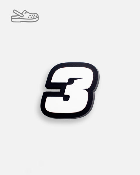 Shoe Charm - Number 3