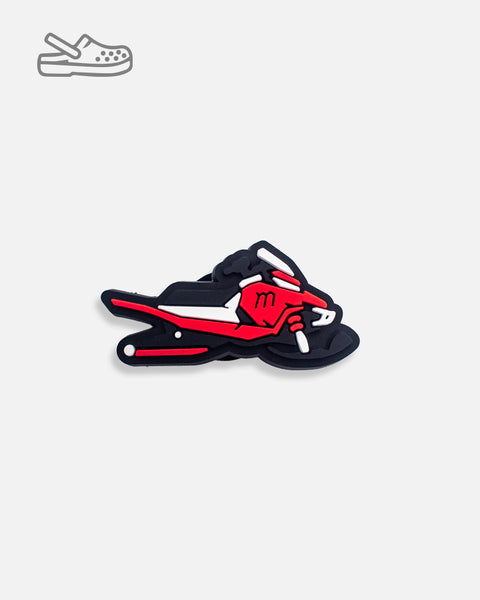 Shoe Charm - Red Snowmobile