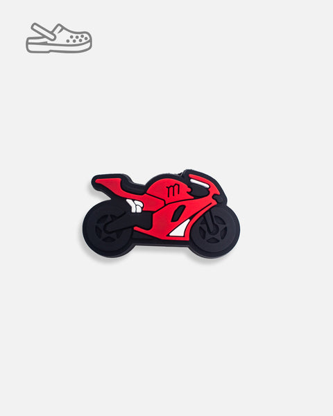 Shoe Charm - Red Sport Bike