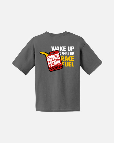 Youth Smell the Race Fuel Tee - Charcoal