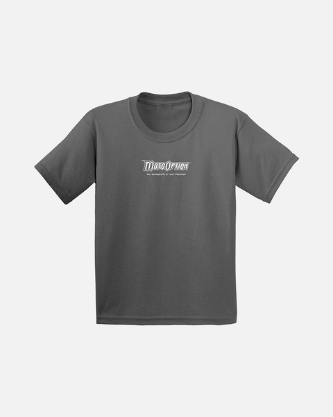 Youth Smell the Race Fuel Tee - Charcoal