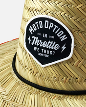 Load image into Gallery viewer, Fireworks Straw Hat - Red, White and Blue
