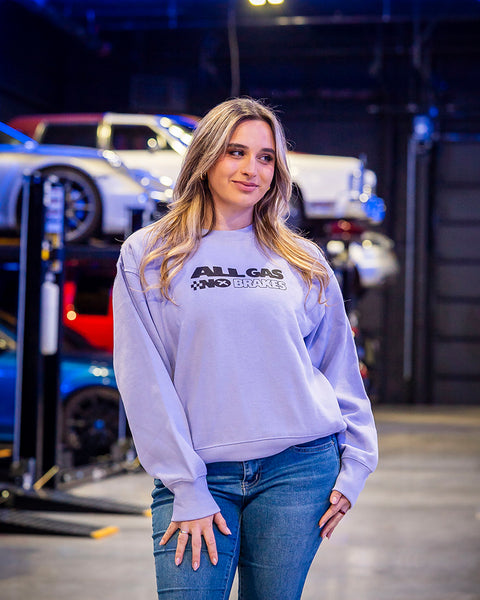 All Gas No Brakes Women's Crew Neck – Orchid