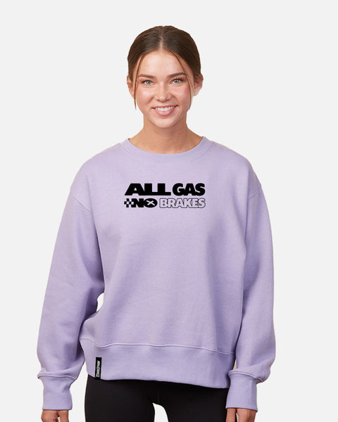 All Gas No Brakes Women's Crew Neck – Orchid