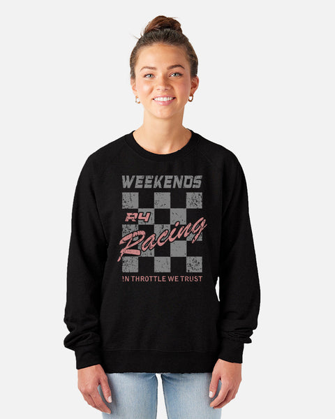 Weekends R4 Racing Crew Neck Sweater – Black