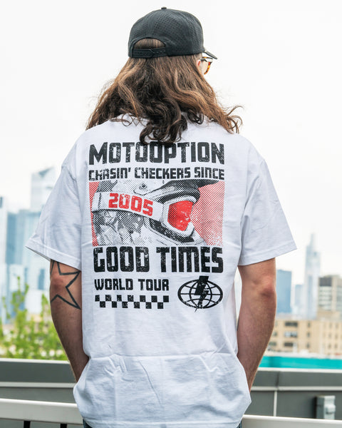 Mens World Tour Tee - White