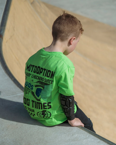 Youth World Tour Tee - Lime Green