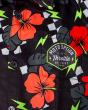 Load image into Gallery viewer, Youth Race-Day Button Up - Electric Aloha
