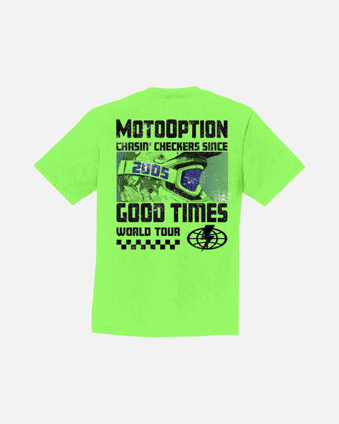 Youth World Tour Tee - Lime Green