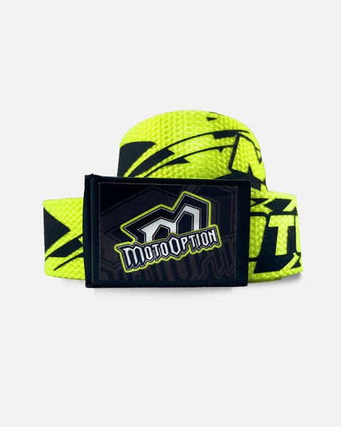 BROKEN WEBBING BELT - NEON YELLOW