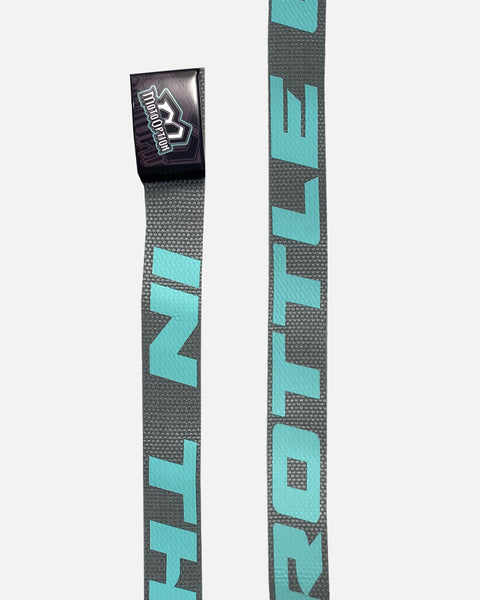 ITWT WEBBING BELT - LIGHT GREY/ AQUA