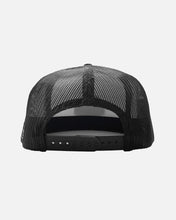 Load image into Gallery viewer, Stunner Flat Brim Trucker Hat - White and Black
