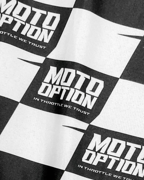 RACE FLAG - BLACK CHECKERS