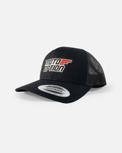 Load image into Gallery viewer, STACKED TRUCKER HAT - BLACK
