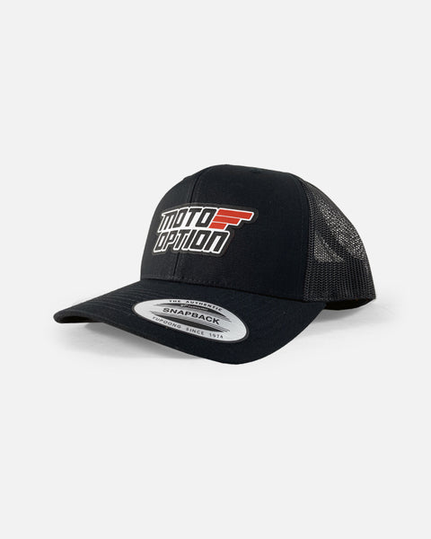 Stacked Trucker Hat - Black