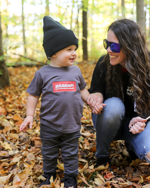 Toddler Brap Tee - Dark Gray