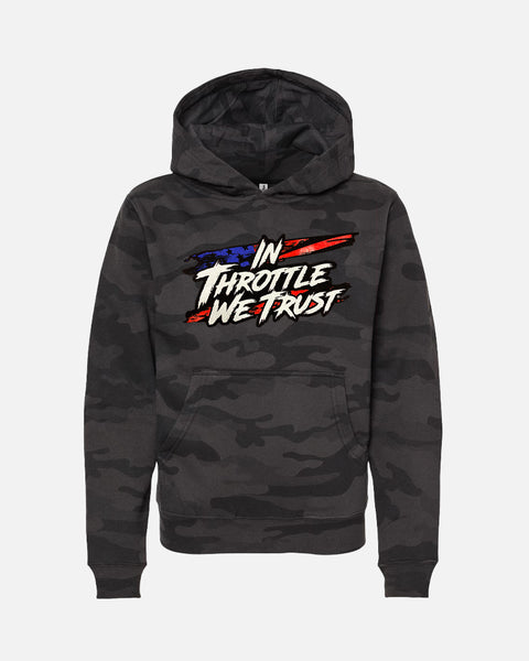 YOUTH CHAOS HOODIE - BLACK CAMO