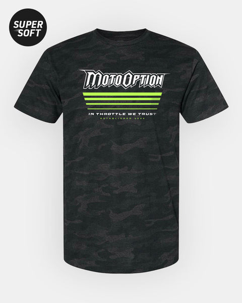 Mens Echo Tee - Black Camo