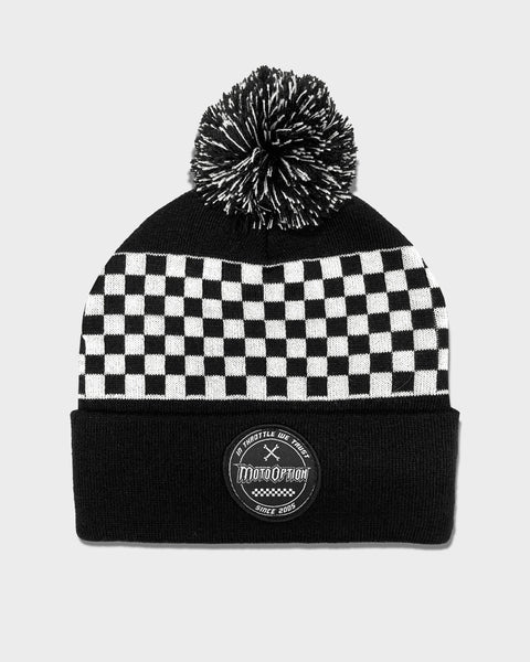 Mechanic Checkers Beanie - Black