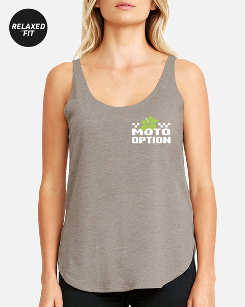 Womens Race Daze Tank - Light Gray
