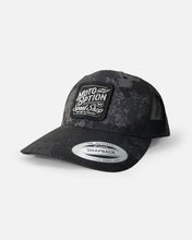 Load image into Gallery viewer, FAST WAY TO FREEDOM TRUCKER HAT - POSEIDON CAMO
