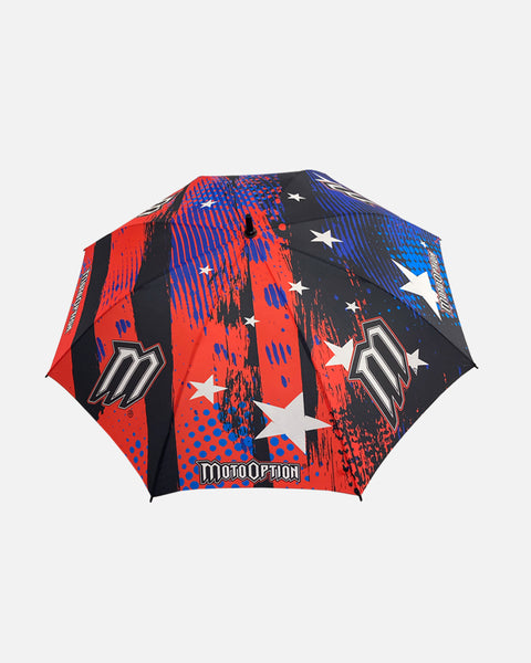 Gone Wild Umbrella - Red, Blue and Black