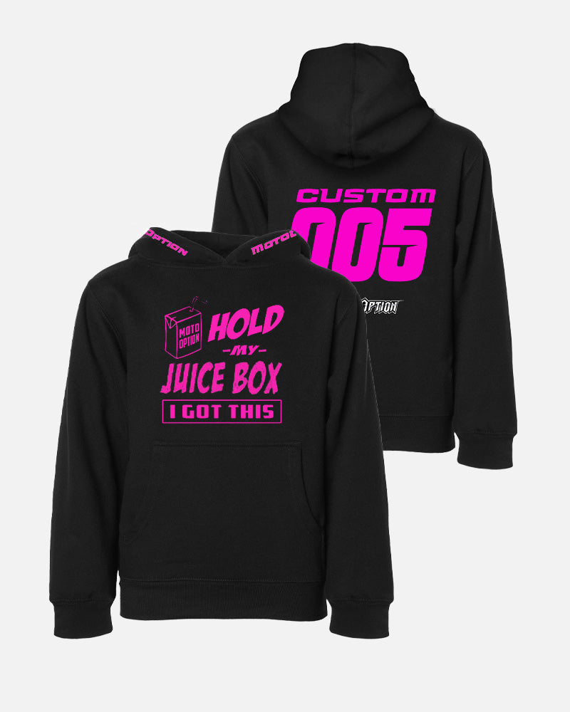 TODDLER HOLD MY JUICE BOX PERSONALIZED HOODIE