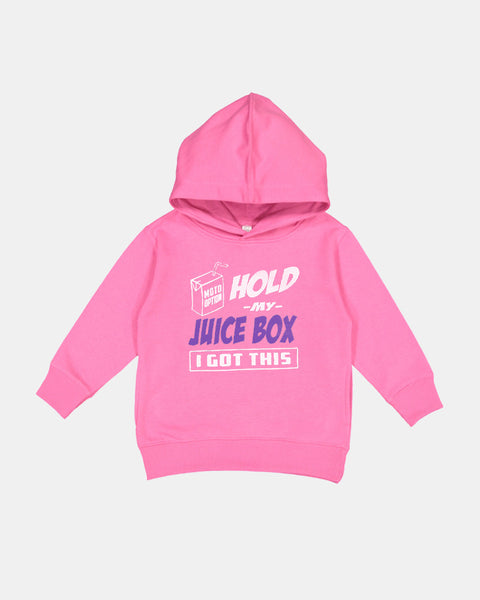 Toddler Hold My Juice Box Hoodie - Pink