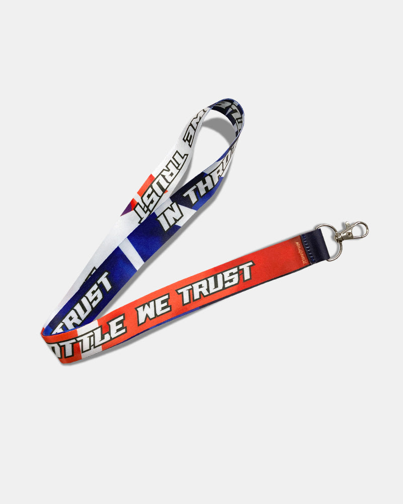 In Throttle We Trust Lanyard - Fireworks