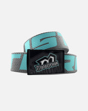 Load image into Gallery viewer, ITWT WEBBING BELT - LIGHT GREY/ AQUA
