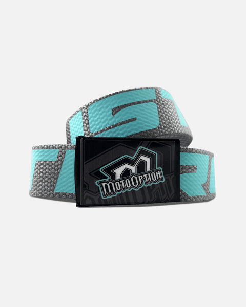 ITWT WEBBING BELT - LIGHT GREY/ AQUA