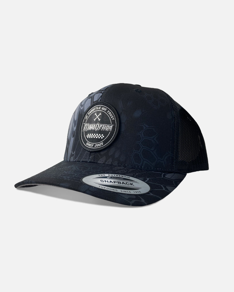 MECHANIC TRUCKER HAT - SNAKESKIN