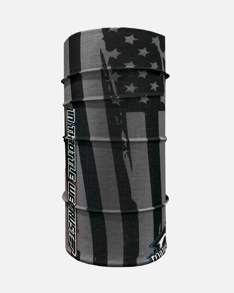Merica' Neck Gaiter - Gray and Black