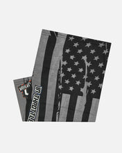 Load image into Gallery viewer, Merica&#39; Neck Gaiter - Gray and Black
