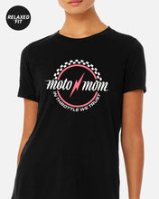 Load image into Gallery viewer, WOMEN&#39;S MOTO MOM TEE - BLACK
