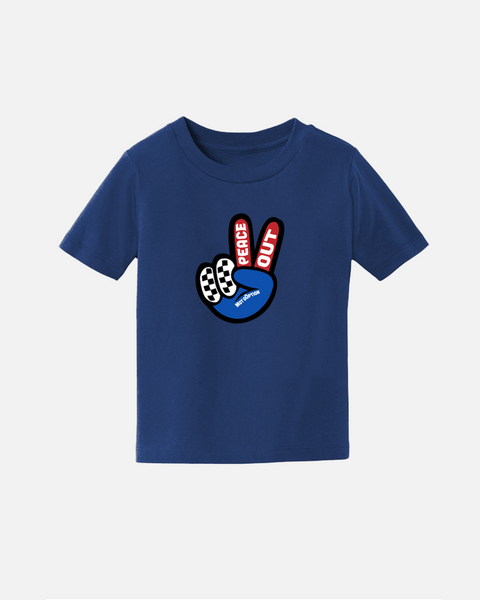 MotoOption Peace out toddler tee