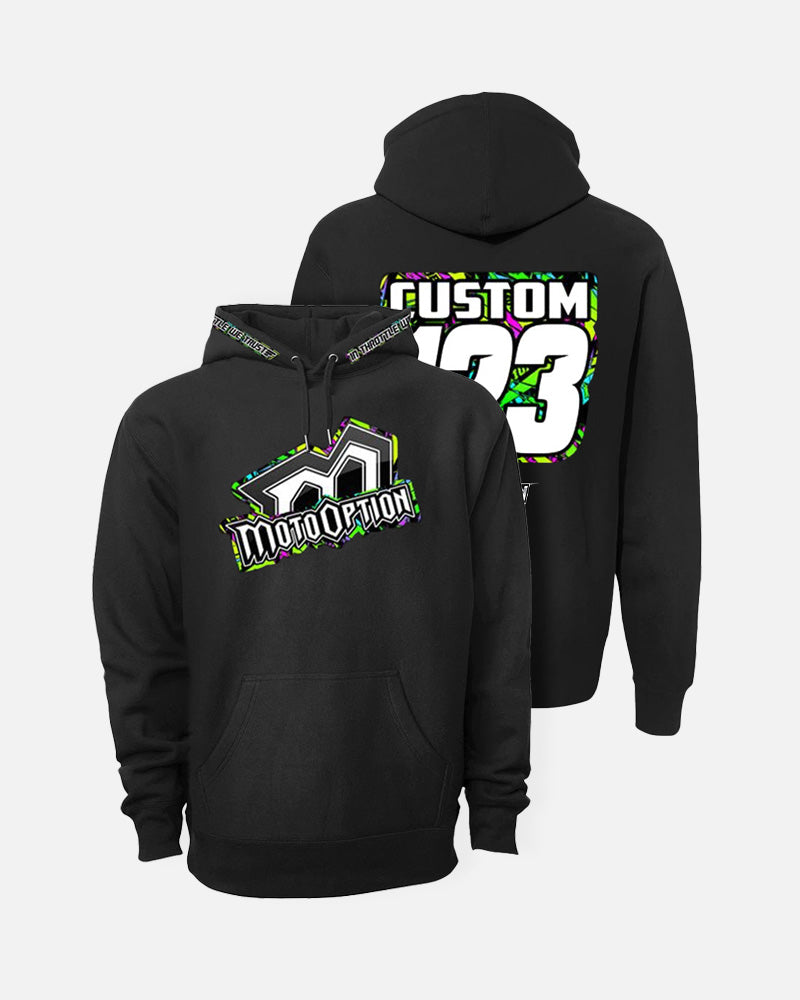 NEON BROKEN PERSONALIZED HOODIE
